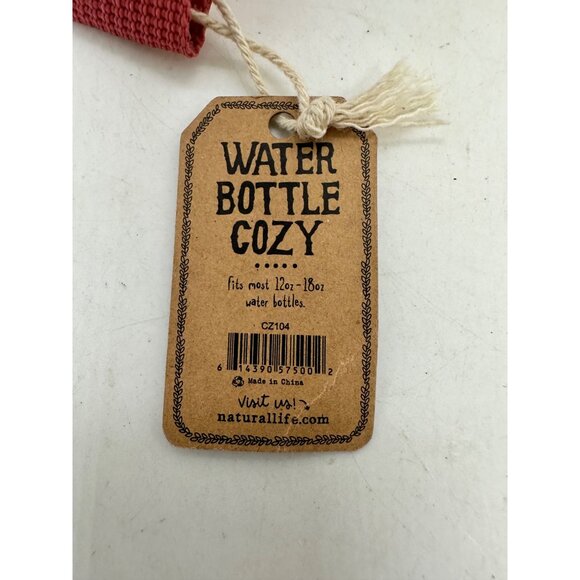 Water Bottle Cozy With Illustrations Fits 12oz-18oz Bottles Natural Life Fabric - Picture 5 of 7